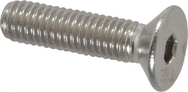 Value Collection - M5x0.80 Metric Coarse Hex Socket Drive, 90° Flat Screw - Grade 18-8 Stainless Steel, Fully Threaded, 20mm OAL - Industrial Tool & Supply