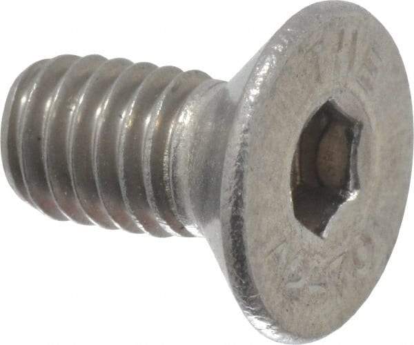 Value Collection - M6x1.00 Metric Coarse Hex Socket Drive, 90° Flat Screw - Grade 18-8 Stainless Steel, Fully Threaded, 12mm OAL - Industrial Tool & Supply