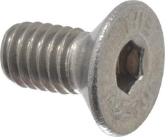 Value Collection - M6x1.00 Metric Coarse Hex Socket Drive, 90° Flat Screw - Grade 18-8 Stainless Steel, Fully Threaded, 12mm OAL - Industrial Tool & Supply