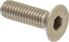 Value Collection - M6x1.00 Metric Coarse Hex Socket Drive, 90° Flat Screw - Grade 18-8 Stainless Steel, Fully Threaded, 20mm OAL - Industrial Tool & Supply