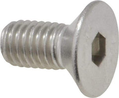 Value Collection - M8x1.25 Metric Coarse Hex Socket Drive, 90° Flat Screw - Grade 18-8 Stainless Steel, Fully Threaded, 16mm OAL - Industrial Tool & Supply