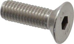 Value Collection - M8x1.25 Metric Coarse Hex Socket Drive, 90° Flat Screw - Grade 18-8 Stainless Steel, Fully Threaded, 25mm OAL - Industrial Tool & Supply