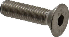 Value Collection - M8x1.25 Metric Coarse Hex Socket Drive, 90° Flat Screw - Grade 18-8 Stainless Steel, Fully Threaded, 30mm OAL - Industrial Tool & Supply