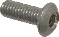 Value Collection - M3x0.50 Metric Coarse Hex Socket Drive, Button Screw - Grade 18-8 Stainless Steel, Fully Threaded, 8mm Length Under Head - Industrial Tool & Supply