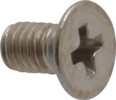 Value Collection - M3x0.50 Metric Coarse, 5mm OAL Phillips Drive Machine Screw - Flat Head, Grade 18-8 Stainless Steel, Uncoated, Without Washer - Industrial Tool & Supply