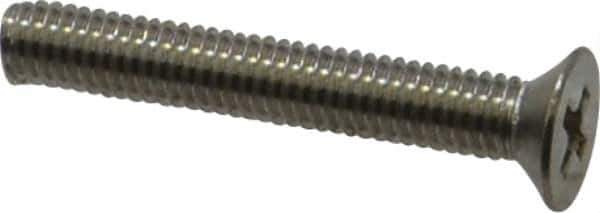 Value Collection - M3x0.50 Metric Coarse, 20mm OAL Phillips Drive Machine Screw - Flat Head, Grade 18-8 Stainless Steel, Uncoated, Without Washer - Industrial Tool & Supply