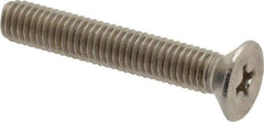 Value Collection - M5x0.80 Metric Coarse, 30mm OAL Phillips Drive Machine Screw - Flat Head, Grade 18-8 Stainless Steel, Uncoated, Without Washer - Industrial Tool & Supply