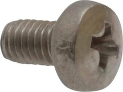 Value Collection - M3x0.50 Metric Coarse, 5mm Length Under Head Phillips Drive Machine Screw - Pan Head, Grade 18-8 Stainless Steel, Uncoated, Without Washer - Industrial Tool & Supply