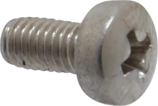 Value Collection - M3x0.50 Metric Coarse, 6mm Length Under Head Phillips Drive Machine Screw - Pan Head, Grade 18-8 Stainless Steel, Uncoated, Without Washer - Industrial Tool & Supply