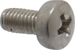 Value Collection - M3x0.50 Metric Coarse, 6mm Length Under Head Phillips Drive Machine Screw - Pan Head, Grade 18-8 Stainless Steel, Uncoated, Without Washer - Industrial Tool & Supply