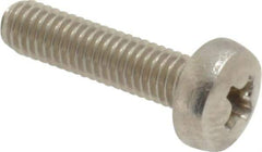 Value Collection - M3x0.50 Metric Coarse, 12mm Length Under Head Phillips Drive Machine Screw - Pan Head, Grade 18-8 Stainless Steel, Uncoated, Without Washer - Industrial Tool & Supply