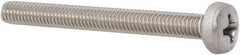 Value Collection - M4x0.70 Metric Coarse, 40mm Length Under Head Phillips Drive Machine Screw - Pan Head, Grade 18-8 Stainless Steel, Uncoated, Without Washer - Industrial Tool & Supply