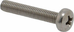 Value Collection - M5x0.80 Metric Coarse, 30mm Length Under Head Phillips Drive Machine Screw - Pan Head, Grade 18-8 Stainless Steel, Uncoated, Without Washer - Industrial Tool & Supply