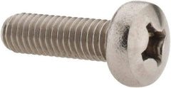 Value Collection - M6x1.00 Metric Coarse, 20mm Length Under Head Phillips Drive Machine Screw - Pan Head, Grade 18-8 Stainless Steel, Uncoated, Without Washer - Industrial Tool & Supply