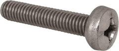 Value Collection - M6x1.00 Metric Coarse, 30mm Length Under Head Phillips Drive Machine Screw - Pan Head, Grade 18-8 Stainless Steel, Uncoated, Without Washer - Industrial Tool & Supply