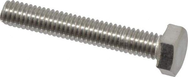 Value Collection - M4x0.70mm Metric Coarse, 25mm Length Under Head Hex Head Cap Screw - Fully Threaded, Grade 18-8 & Austenitic A2 Stainless Steel, 7mm Hex - Industrial Tool & Supply
