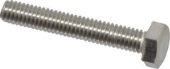 Value Collection - M4x0.70mm Metric Coarse, 25mm Length Under Head Hex Head Cap Screw - Fully Threaded, Grade 18-8 & Austenitic A2 Stainless Steel, 7mm Hex - Industrial Tool & Supply