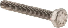 Value Collection - M4x0.70mm Metric Coarse, 30mm Length Under Head Hex Head Cap Screw - Fully Threaded, Grade 18-8 & Austenitic A2 Stainless Steel, 7mm Hex - Industrial Tool & Supply