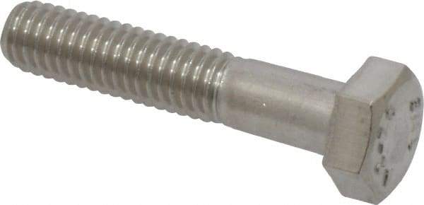 Value Collection - M6x1.00mm Metric Coarse, 30mm Length Under Head Hex Head Cap Screw - Partially Threaded, Grade 18-8 & Austenitic A2 Stainless Steel, 10mm Hex - Industrial Tool & Supply