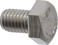 Value Collection - M8x1.25mm Metric Coarse, 12mm Length Under Head Hex Head Cap Screw - Fully Threaded, Grade 18-8 & Austenitic A2 Stainless Steel, 13mm Hex - Industrial Tool & Supply