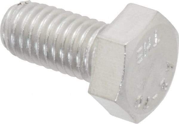 Value Collection - M8x1.25mm Metric Coarse, 16mm Length Under Head Hex Head Cap Screw - Fully Threaded, Grade 18-8 & Austenitic A2 Stainless Steel, 13mm Hex - Industrial Tool & Supply