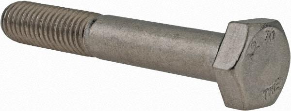 Value Collection - M10x1.50mm Metric Coarse, 65mm Length Under Head Hex Head Cap Screw - Partially Threaded, Grade 18-8 & Austenitic A2 Stainless Steel, 17mm Hex - Industrial Tool & Supply