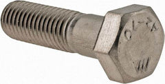 Value Collection - M12x1.75mm Metric Coarse, 45mm Length Under Head Hex Head Cap Screw - Partially Threaded, Grade 18-8 & Austenitic A2 Stainless Steel, 19mm Hex - Industrial Tool & Supply