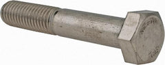 Value Collection - M12x1.75mm Metric Coarse, 70mm Length Under Head Hex Head Cap Screw - Partially Threaded, Grade 18-8 & Austenitic A2 Stainless Steel, 19mm Hex - Industrial Tool & Supply