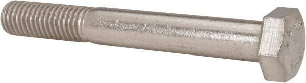 Value Collection - M12x1.75mm Metric Coarse, 90mm Length Under Head Hex Head Cap Screw - Partially Threaded, Grade 18-8 & Austenitic A2 Stainless Steel, 19mm Hex - Industrial Tool & Supply