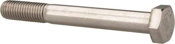 Value Collection - M12x1.75mm Metric Coarse, 100mm Length Under Head Hex Head Cap Screw - Partially Threaded, Grade 18-8 & Austenitic A2 Stainless Steel, 19mm Hex - Industrial Tool & Supply