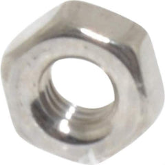 Value Collection - M3x0.50 Stainless Steel Right Hand Hex Nut - 5.5mm Across Flats, 2.4mm High, Uncoated - Industrial Tool & Supply