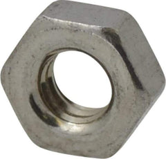 Value Collection - M4x0.70 Stainless Steel Right Hand Hex Nut - 7mm Across Flats, 3.2mm High, Uncoated - Industrial Tool & Supply