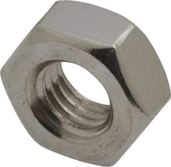 Value Collection - M10x1.50 Stainless Steel Right Hand Hex Nut - 17mm Across Flats, 8mm High, Uncoated - Industrial Tool & Supply