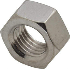 Value Collection - M20x2.50 Stainless Steel Right Hand Hex Nut - 30mm Across Flats, 16mm High, Uncoated - Industrial Tool & Supply