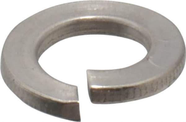 Value Collection - M10, 10.2mm ID, 2.2mm Thick Split Lock Washer - 18-8 Austenitic Grade A2 Stainless Steel, 10.2mm Min ID, 10.7mm Max ID, 18.1mm Max OD - Industrial Tool & Supply