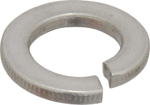 Value Collection - M12, 10.2mm ID, 2.5mm Thick Split Lock Washer - 18-8 Austenitic Grade A2 Stainless Steel, 12.2mm Min ID, 12.7mm Max ID, 21.1mm Max OD - Industrial Tool & Supply