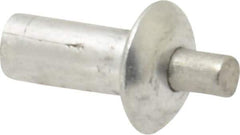 Made in USA - Universal Head Aluminum Alloy Drive Blind Rivet - Stainless Steel Mandrel, 0.172" to 3/16" Grip, 1/4" Head Diam, 0.128" to 0.14" Hole Diam, 0.281" Length Under Head, 1/8" Body Diam - Industrial Tool & Supply