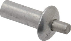 Made in USA - Universal Head Aluminum Alloy Drive Blind Rivet - Stainless Steel Mandrel, 0.234" to 1/4" Grip, 1/4" Head Diam, 0.128" to 0.14" Hole Diam, 0.344" Length Under Head, 1/8" Body Diam - Industrial Tool & Supply