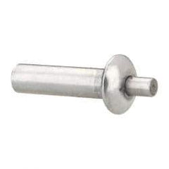 Made in USA - Universal Head Aluminum Alloy Drive Blind Rivet - Stainless Steel Mandrel, 0.359" to 3/8" Grip, 1/4" Head Diam, 0.128" to 0.14" Hole Diam, 0.469" Length Under Head, 1/8" Body Diam - Industrial Tool & Supply