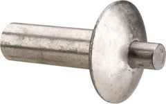 Made in USA - Universal Head Aluminum Alloy Drive Blind Rivet - Stainless Steel Mandrel, 0.172" to 3/16" Grip, 0.312" Head Diam, 0.161" to 0.172" Hole Diam, 0.313" Length Under Head, 5/32" Body Diam - Industrial Tool & Supply