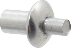 Made in USA - Universal Head Aluminum Alloy Drive Blind Rivet - Aluminum Alloy Mandrel, 0.078" to 1/8" Grip, 3/8" Head Diam, 0.191" to 0.219" Hole Diam, 0.281" Length Under Head, 3/16" Body Diam - Industrial Tool & Supply