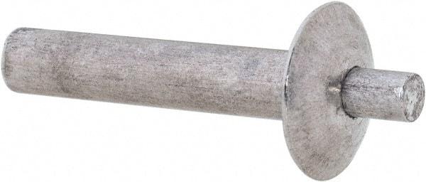 Made in USA - Brazier Head Aluminum Alloy Drive Blind Rivet - Aluminum Alloy Mandrel, 0.766" to 13/16" Grip, 0.469" Head Diam, 0.191" to 0.219" Hole Diam, 0.969" Length Under Head, 3/16" Body Diam - Industrial Tool & Supply