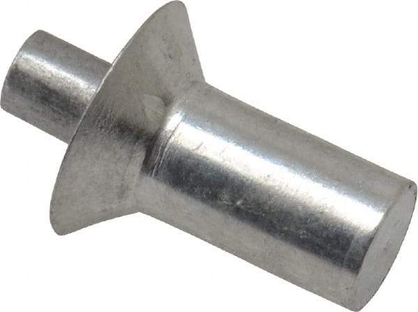 Made in USA - Countersunk Head Aluminum Alloy Drive Blind Rivet - Aluminum Alloy Mandrel, 0.328" to 3/8" Grip, 0.458" Head Diam, 0.266" to 0.281" Hole Diam, 0.436" Length Under Head, 1/4" Body Diam - Industrial Tool & Supply