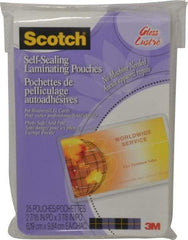 3M - Business Card and ID Protector Plastic Pouch - 3-7/8 Inch Wide x 2-7/16 Inch High - Industrial Tool & Supply