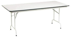 ALERA - 72" Long x 30" Wide x 29" High Stationary Rectangular Folding Table - Light Gray, High Pressure Laminate - Industrial Tool & Supply
