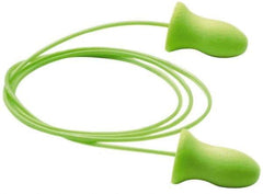Moldex - Disposable, Corded, 33 dB, Contoured Earplugs - Green - Industrial Tool & Supply