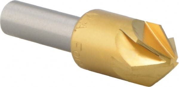 M.A. Ford - 5/8" Head Diam, 3/8" Shank Diam, 6 Flute 82° High Speed Steel Countersink - Industrial Tool & Supply