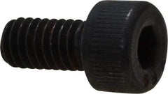 Value Collection - M4x0.70 Metric Coarse Hex Socket Drive, Socket Cap Screw - Grade 12.9 Alloy Steel, Black Oxide Finish, Fully Threaded, 8mm Length Under Head - Industrial Tool & Supply