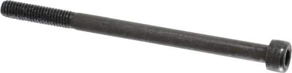 Value Collection - M6x1.00 Metric Coarse Hex Socket Drive, Socket Cap Screw - Grade 12.9 Alloy Steel, Black Oxide Finish, Partially Threaded, 90mm Length Under Head - Industrial Tool & Supply
