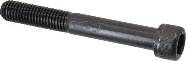 Value Collection - M12x1.75 Metric Coarse Hex Socket Drive, Socket Cap Screw - Grade 12.9 Alloy Steel, Black Oxide Finish, Partially Threaded, 90mm Length Under Head - Industrial Tool & Supply